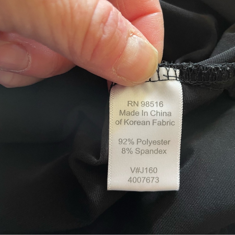 Cold water Creek black sleeveless scoop neck top Women L (14-16) Like New - Picture 10 of 10